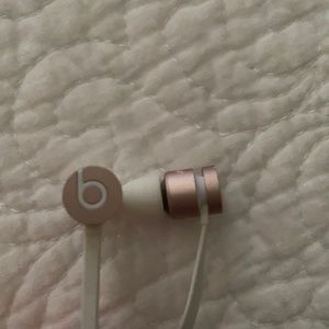 Rose gold beats headphones
